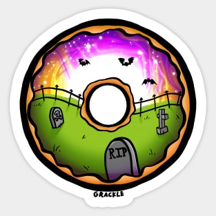 Halloween Doughnut Sticker